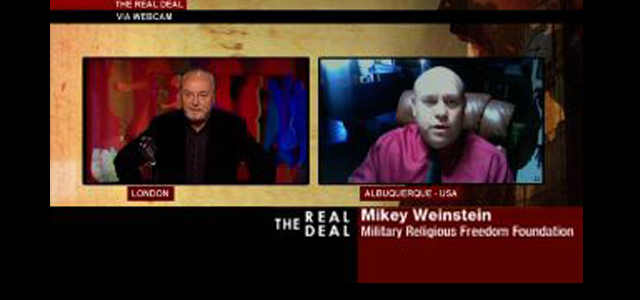 Mikey Weinstein discusses the ongoing threat represented by the Christian fundamentalist assault on the Constitutional rights of servicemen and servicewomen in the U.S. armed forces and the growing trend of religious fervor in the top ranks of the military.