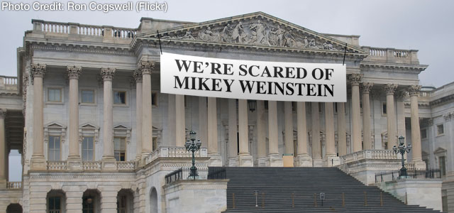Mikey's Op-Ed takes on NDAA sec. 530 & "Legalizing 'G.I. Jesus Tourette's Syndrome'," Chris Rodda on: Congressman Huelskamp's "'Meetings with Respect to Religious Liberty' Amendment"
