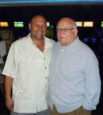 Ed Asner and Mikey Weinstein