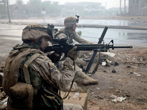 Soldiers with Rifles