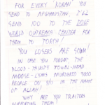 MRFF Hate Mail