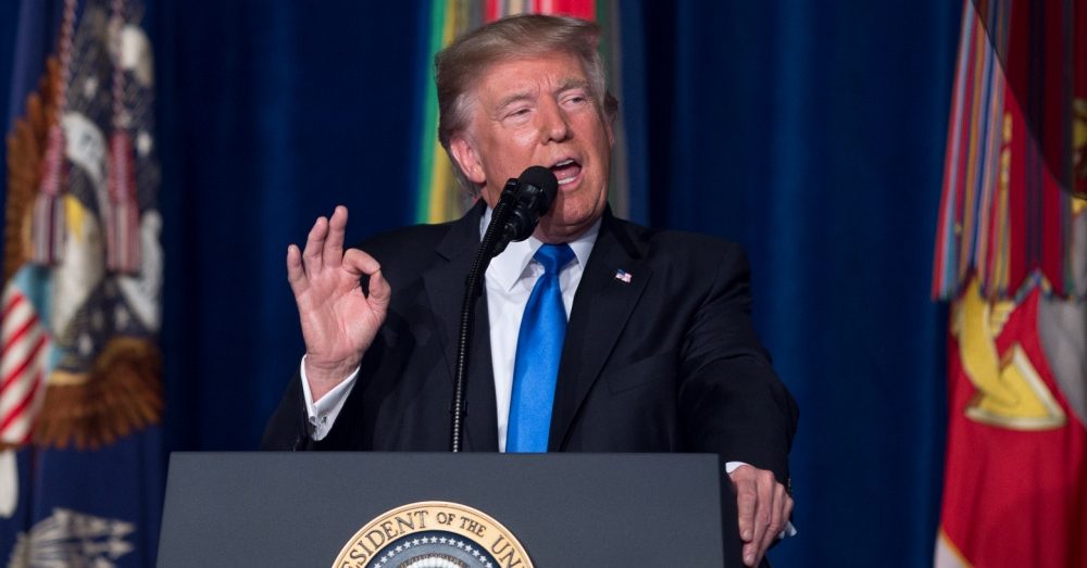 Donald Trump at Podium