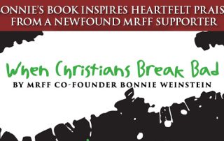 Bonnie's book inspires heartfelt praise from a newfound MRFF supporter