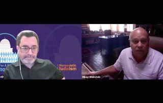 Screen shot of Mikey Weinstein on Jews for a Secular Democracy podcast