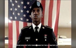 Stovall campaign ad with photo of Stovall in uniform