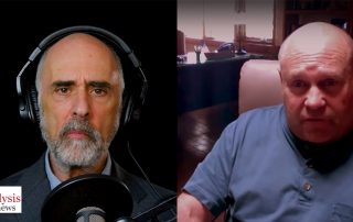 Screenshot of Mikey and Paul Jay from interview