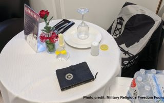 POW MIA table at Navy Operational Support Center Alameda California