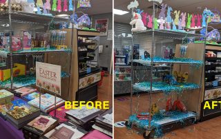 Before And After of Removed Unconstitutional Bible Display at Raymond G. Murphy VA Medical Center, Albuquerque, NM