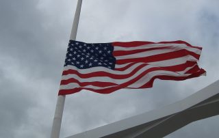 Flag at half staff