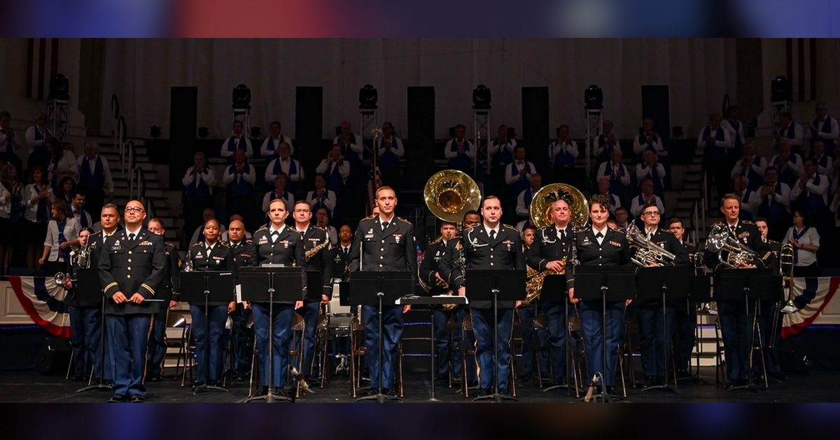 246th Army Band plays during Carolina Celebration of Liberty 2021 summer tour