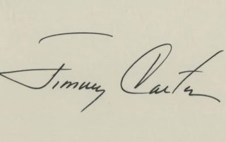 Jimmy Carter signature