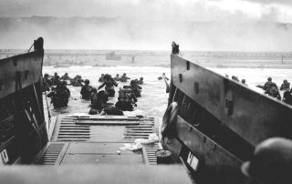 Historical photo of d day invasion