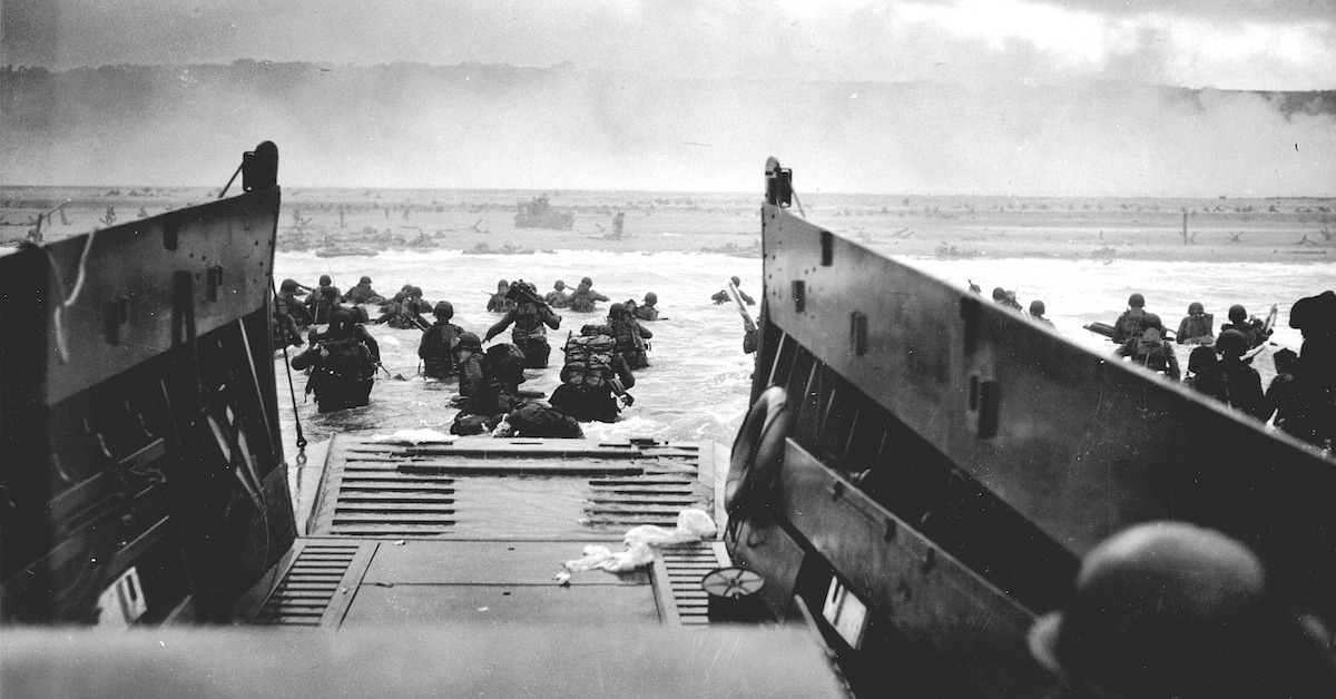 Historical photo of d day invasion