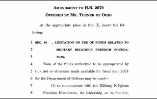 Image of top of the amendment document