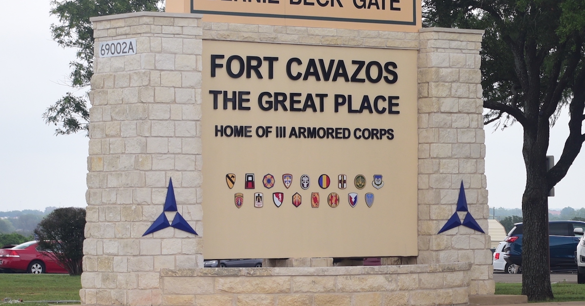 Fort Cavasos sign