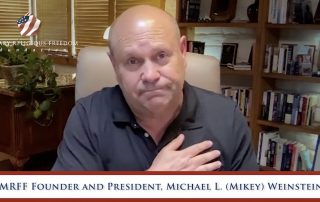 Still of Mikey Weinstein from video