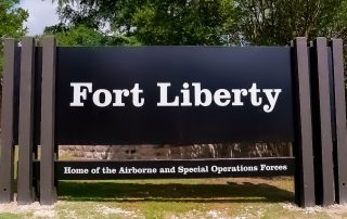 Fort Liberty sign