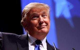 Donald Trump with smirking expression