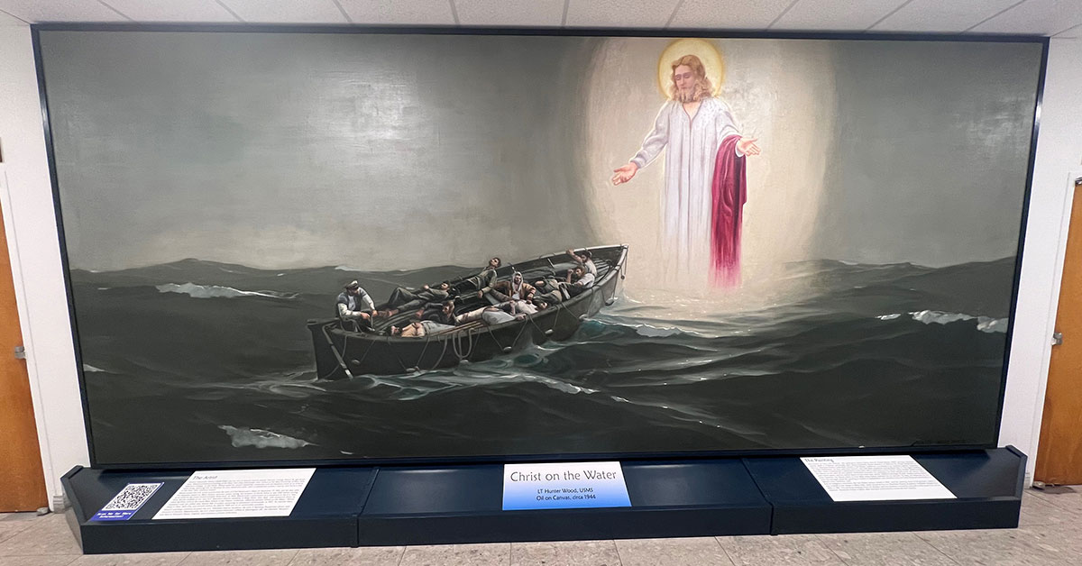 Christ On The Water painting at Merchant Marine Academy