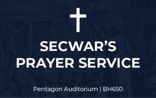 SECWAR's PRAYER SERVICE - Pentagon Auditorium