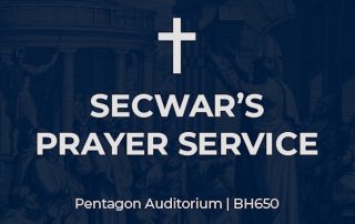 SECWAR’s Prayer Service email invitation graphic