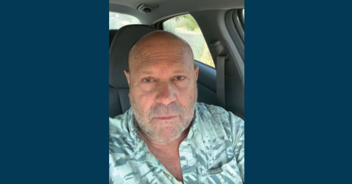 Mikey-7-3-26-HZImage Screenshot of Mikey Weinstein's face in video: USAF Major Calling for Trump's Impeachment on the Capitol Steps "A Unique Act of Amazing Courage!"