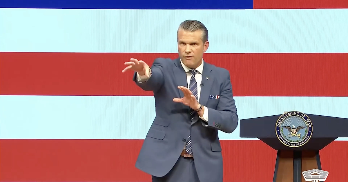 Hegseth giving speech announcing Pentagon Religious Affairs Office